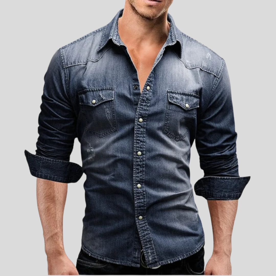 Romain™ - Chemise en denim au style moderne