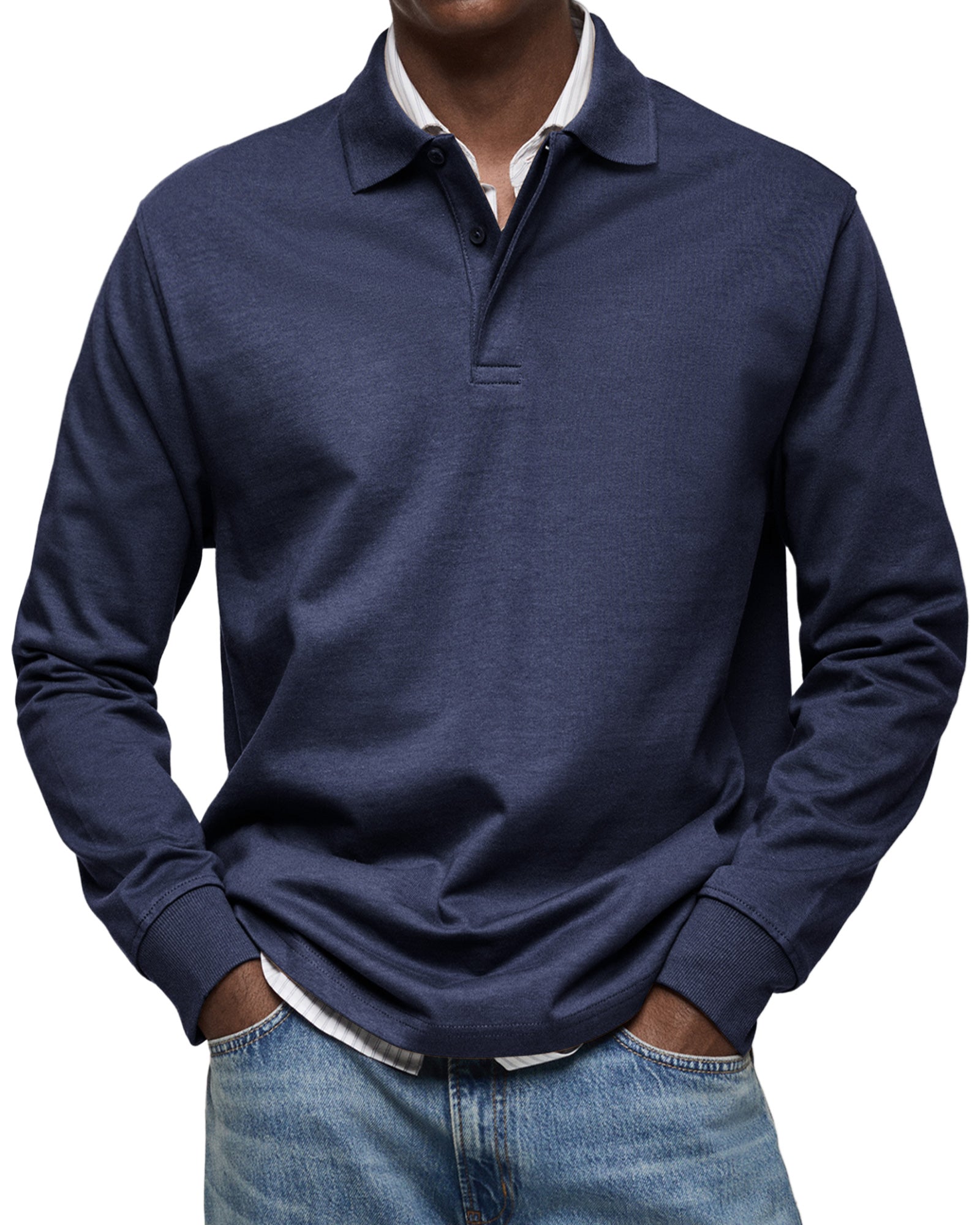 Benjamin™ - Chemise Poloshirt Casual à Manches Longues