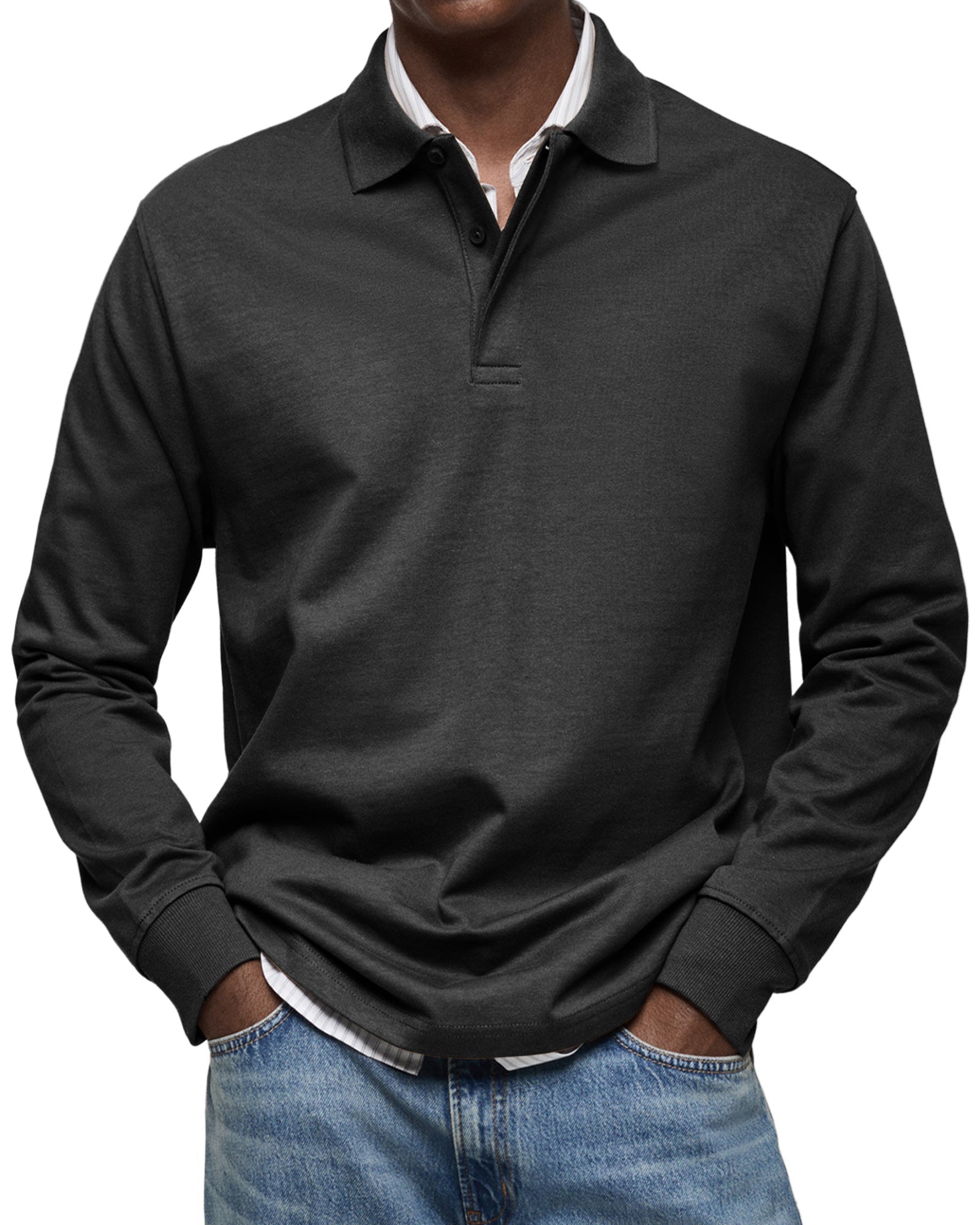 Benjamin™ - Chemise Poloshirt Casual à Manches Longues