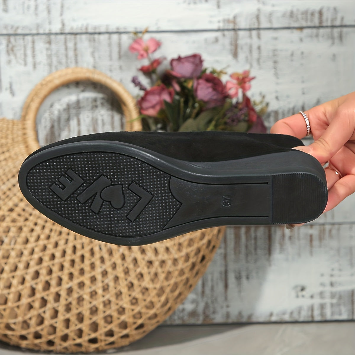 Victoire ™ – Ballerines confortables à talon compensé