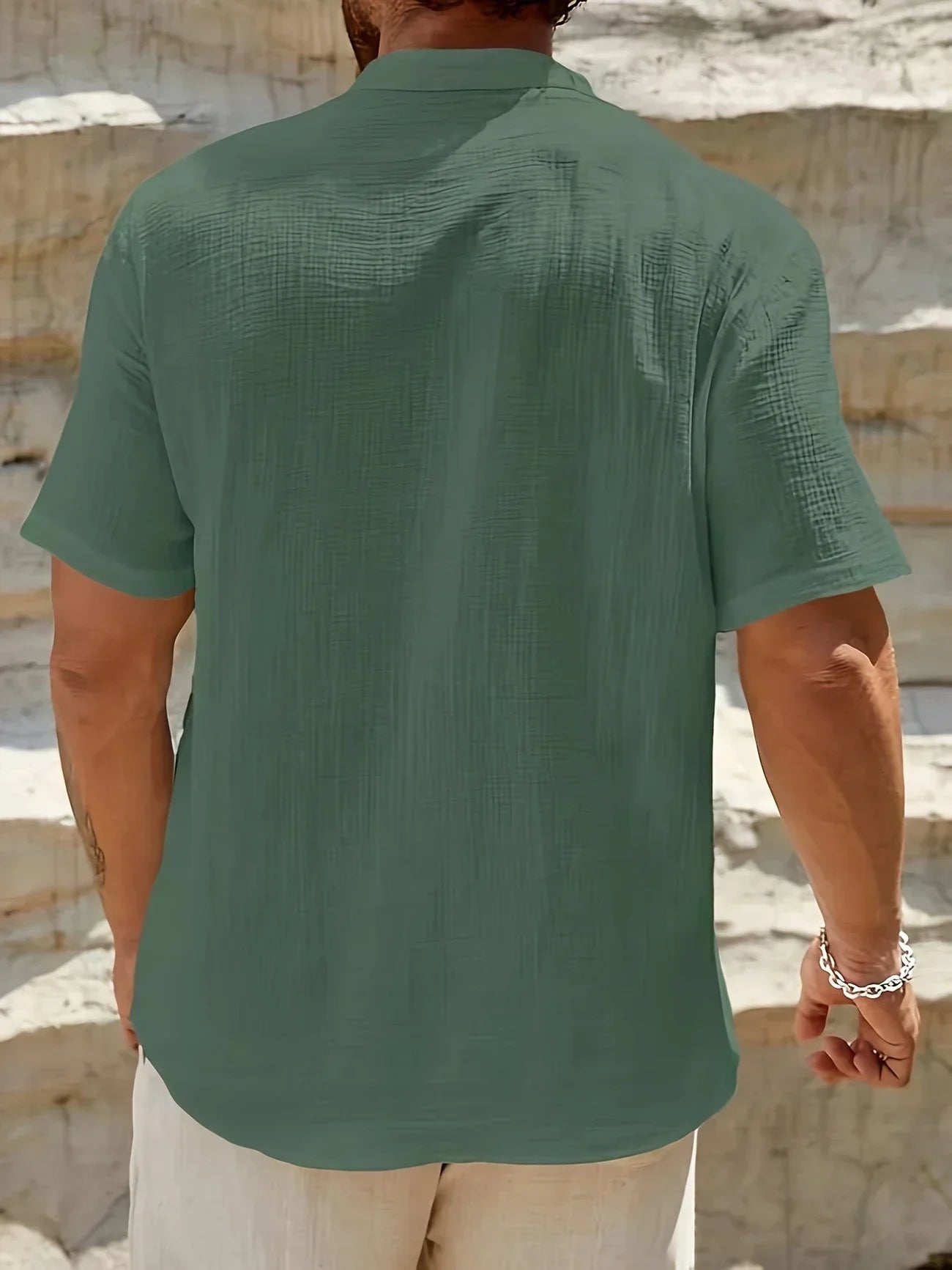 Corentin™ | Chemise d’été élégante à col montant