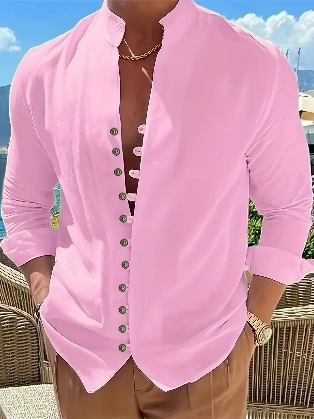 Hugo™ | Chemise légère en coton à manches longues