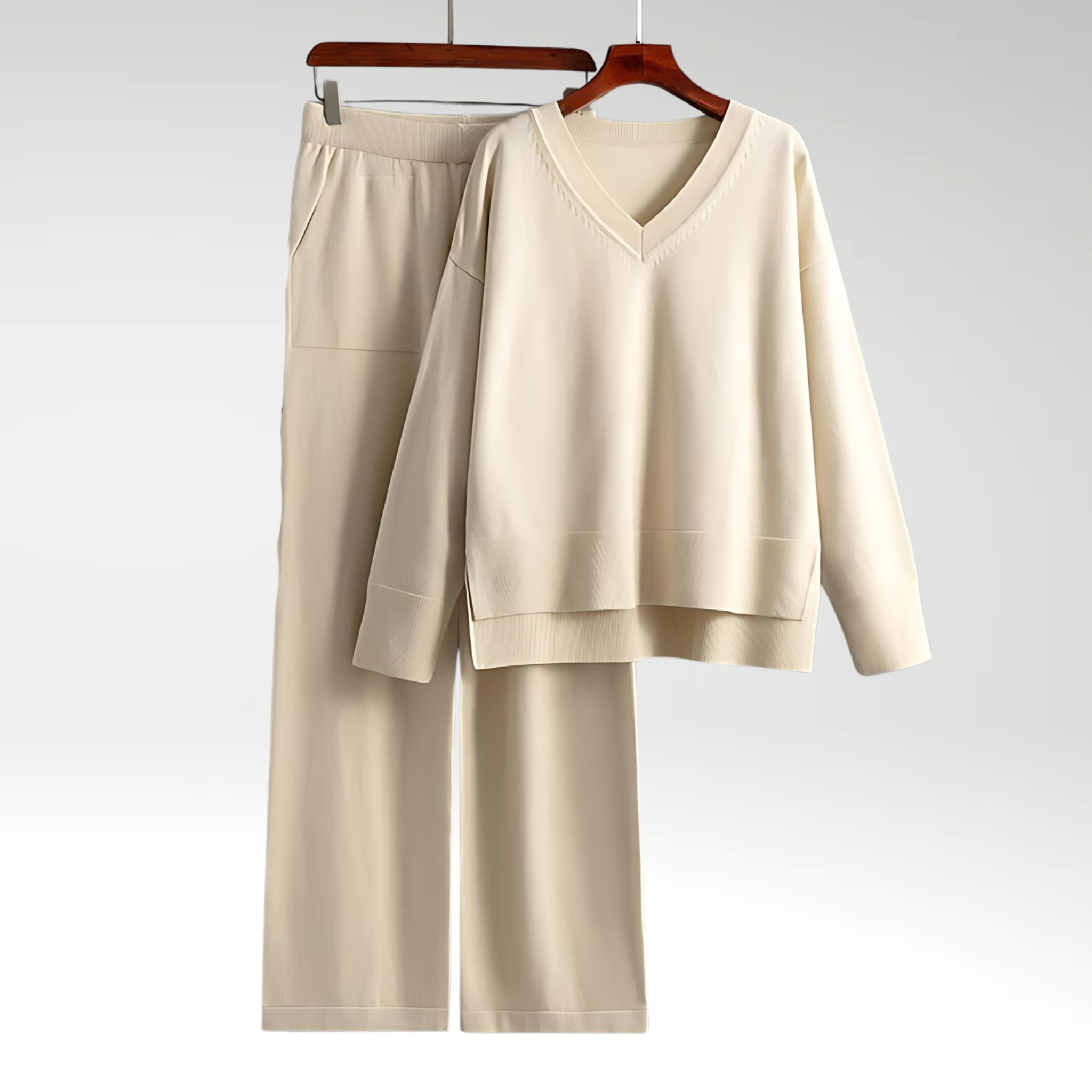 Amandine™ | Luxe Ensemble deux pièces col V