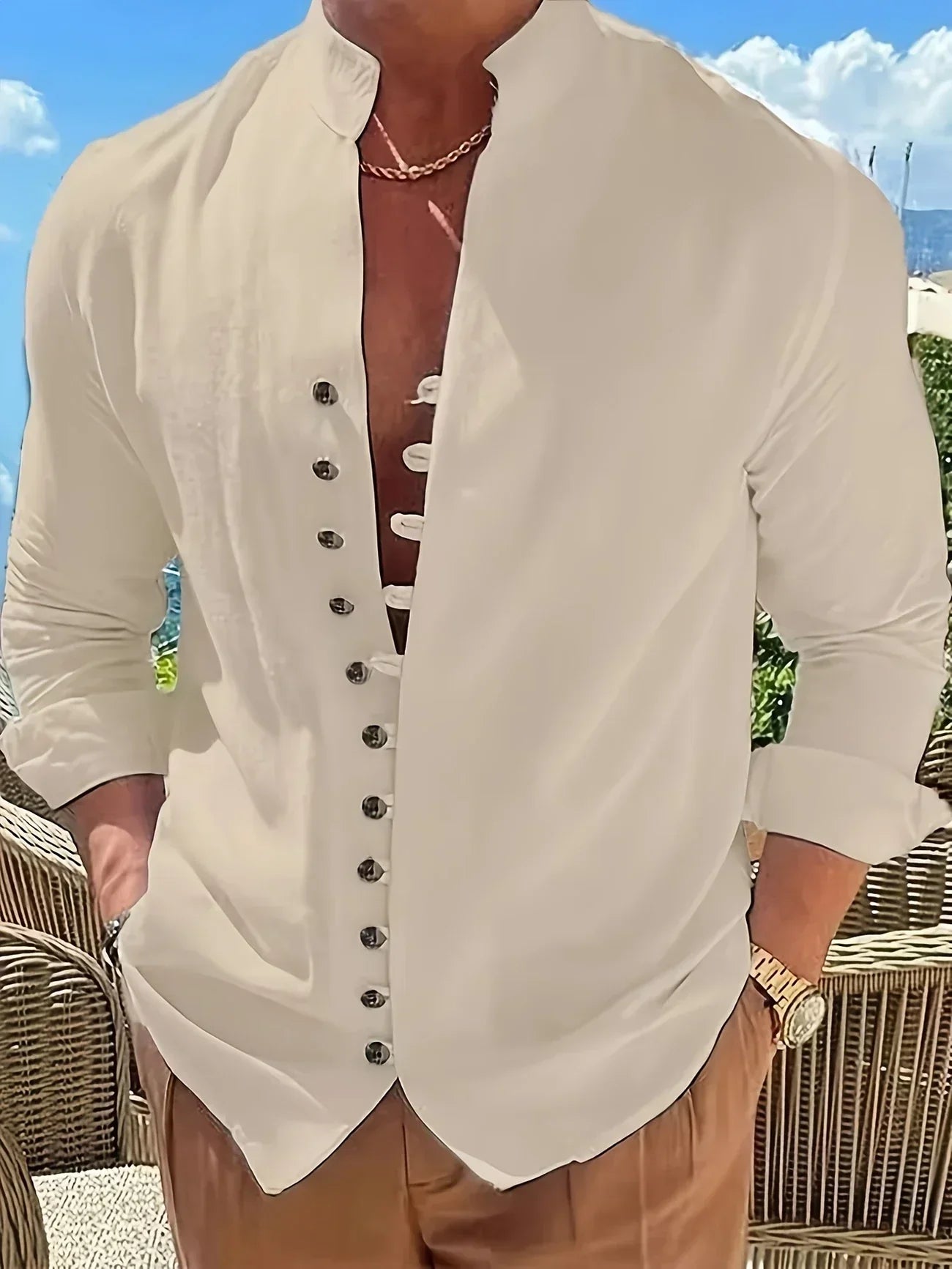 Hugo™ | Chemise légère en coton à manches longues