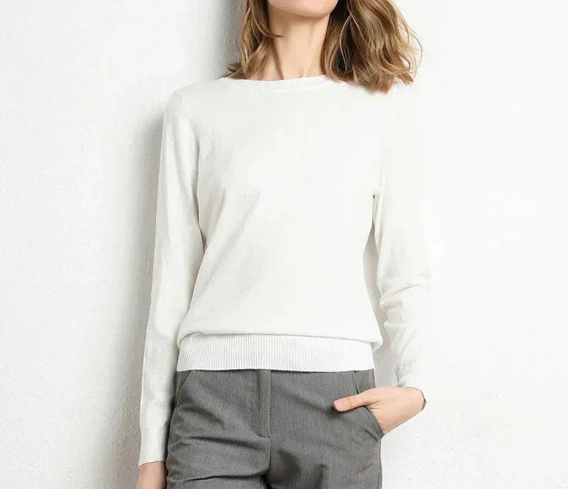 Françoise™ | Pull confort en laine essentiel