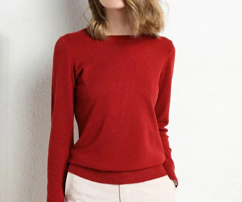 Françoise™ | Pull confort en laine essentiel