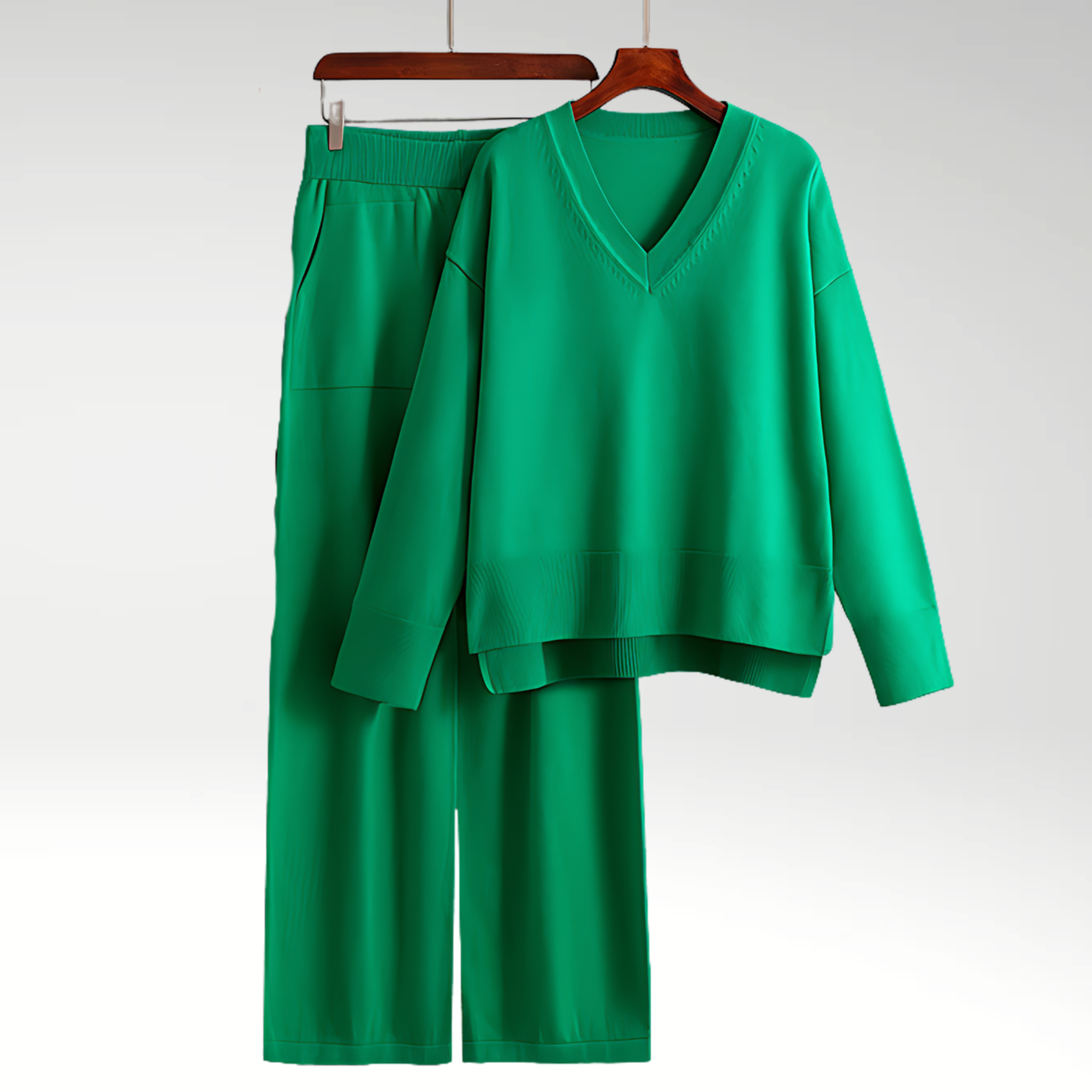 Amandine™ | Luxe Ensemble deux pièces col V