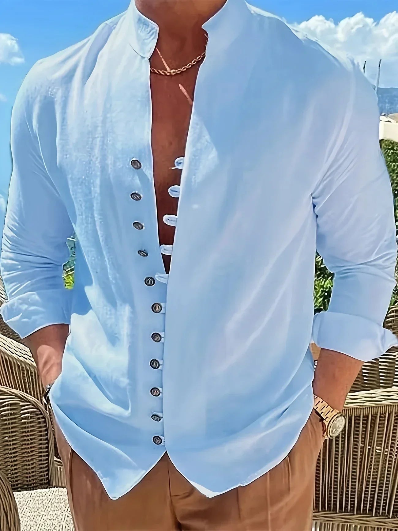 Hugo™ | Chemise légère en coton à manches longues