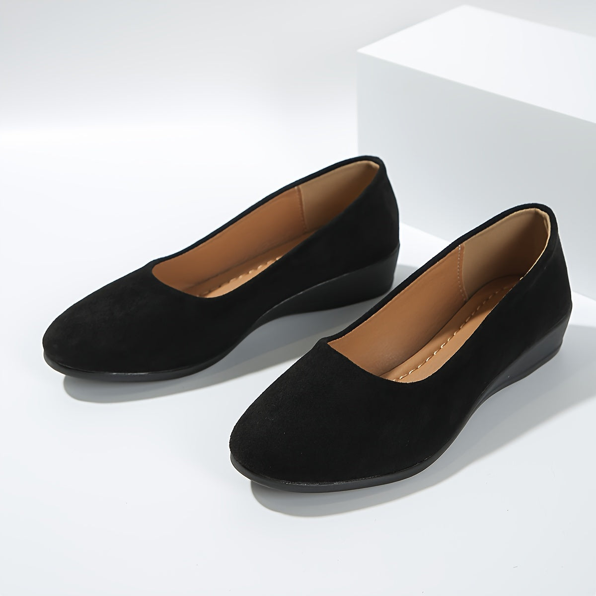Victoire ™ – Ballerines confortables à talon compensé