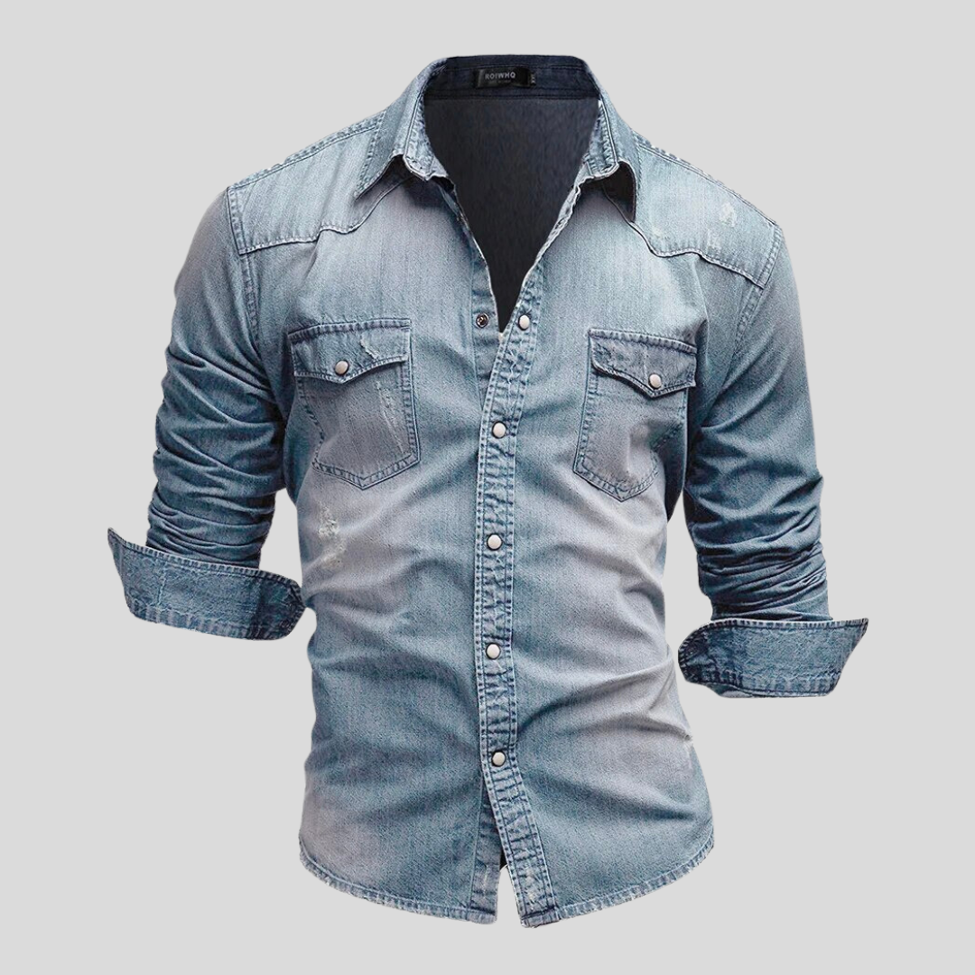 Romain™ - Chemise en denim au style moderne