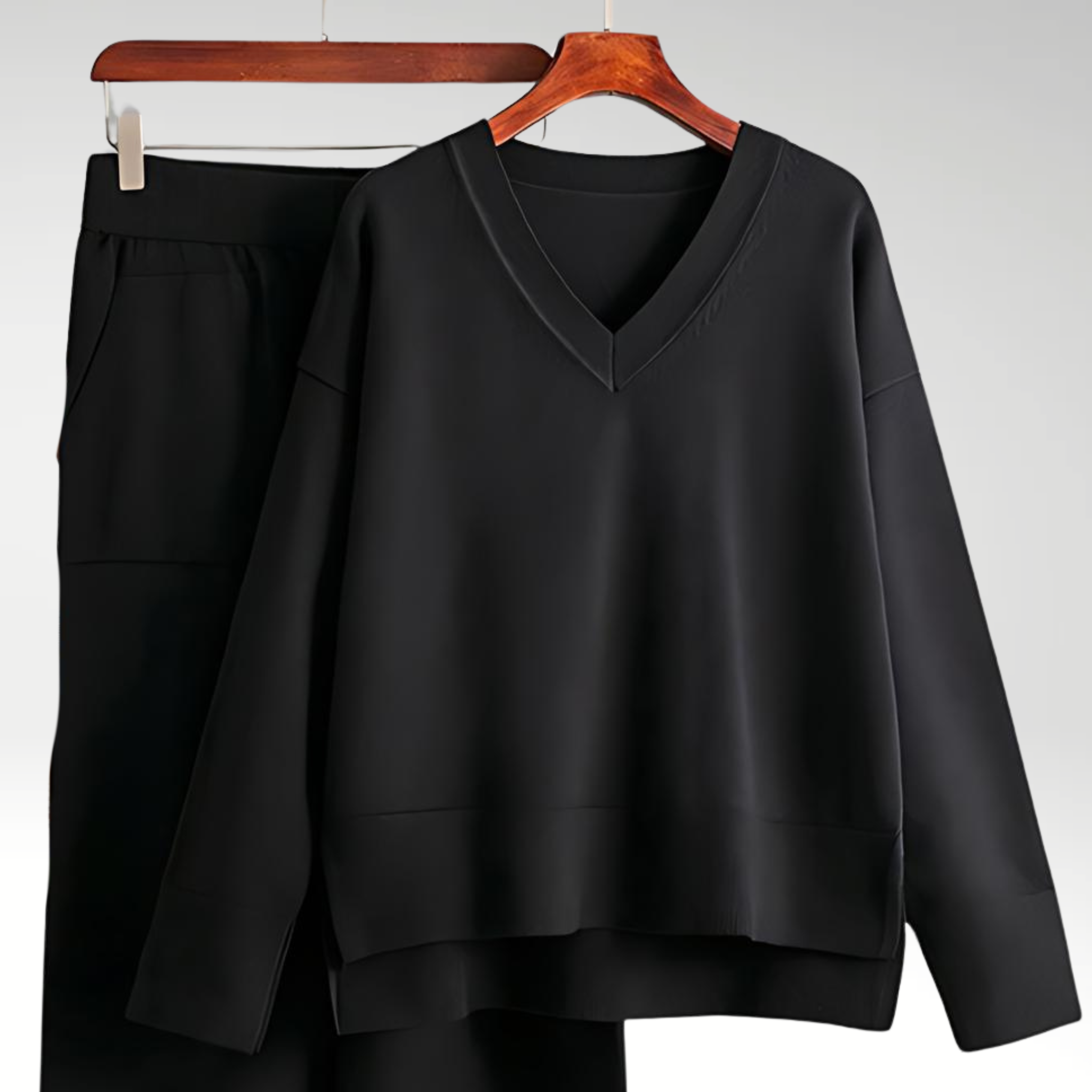 Amandine™ | Luxe Ensemble deux pièces col V