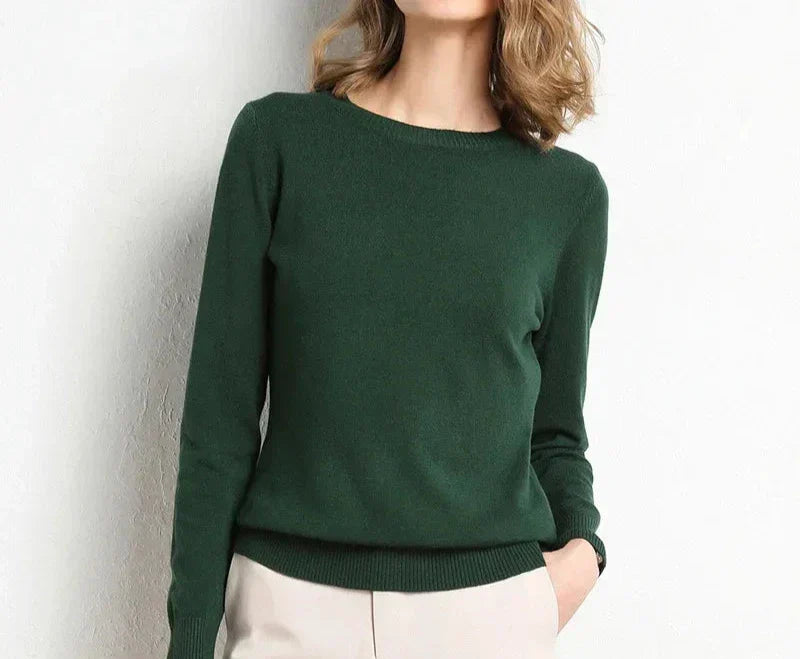 Françoise™ | Pull confort en laine essentiel