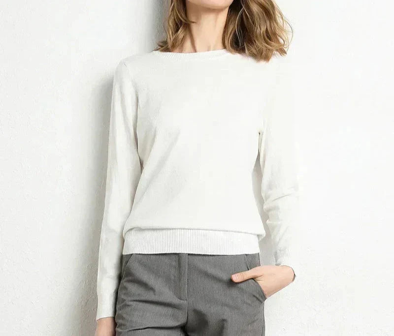 Françoise™ | Pull confort en laine essentiel