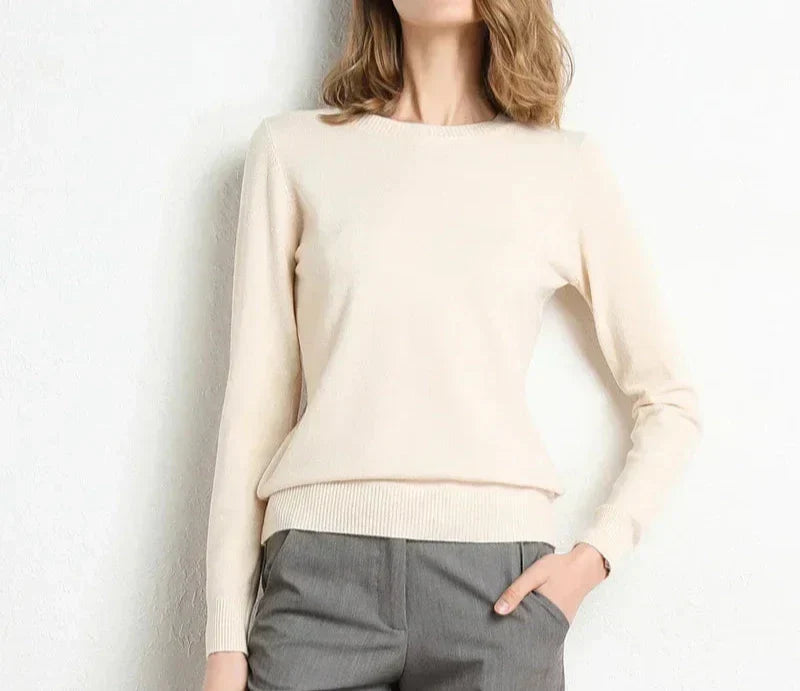 Françoise™ | Pull confort en laine essentiel