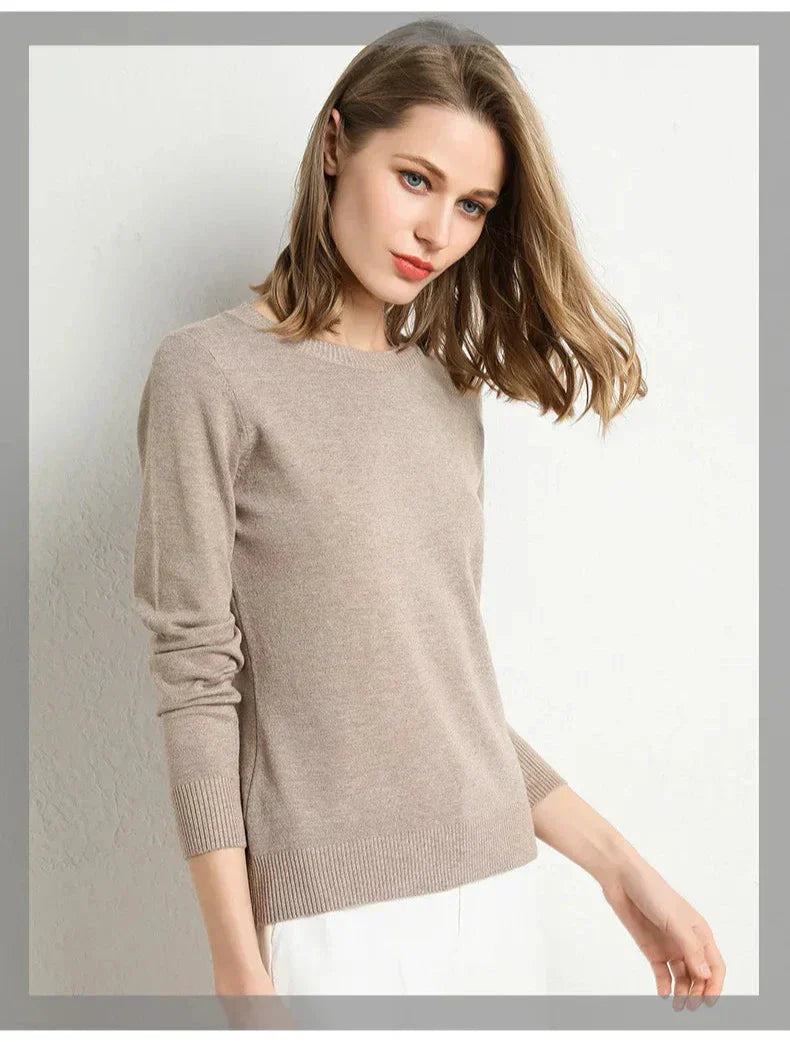 Françoise™ | Pull confort en laine essentiel